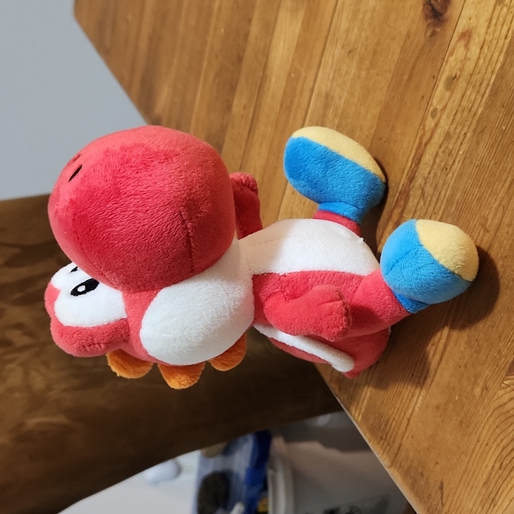 YOSHI Red Plush 7.25" Super Mario Brothers Like New * No Tags High Quality - Picture 1 of 5